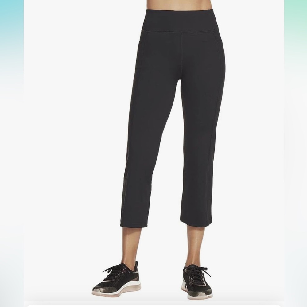 SKECHERS NWT GOWALK Size S‎ High-Waisted Crop Pant Legging with Pockets